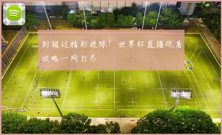 别错过精彩进球！世界杯直播观看攻略一网打尽